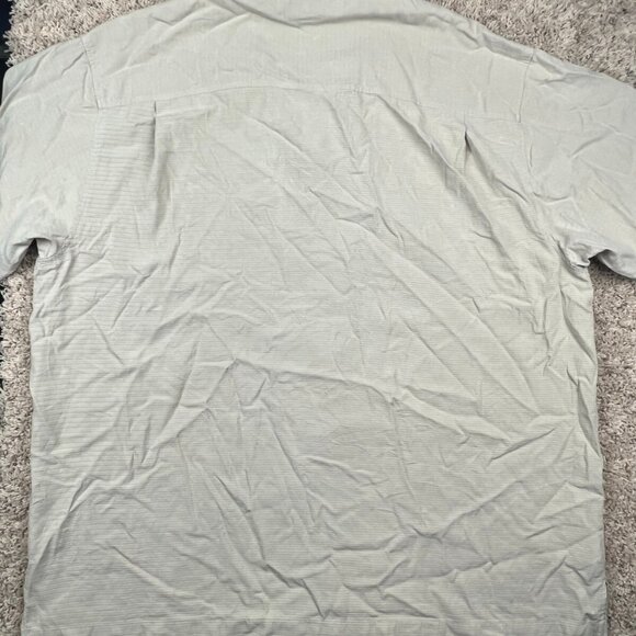 Tommy Bahama Men's XL Silk Ivory Short Sleeve Button Up Hawaii Luau Dad Shirt - Picture 8 of 8